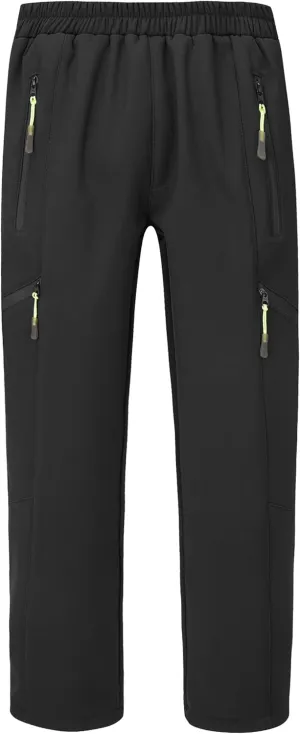 CAMLAKEE Kids Waterproof Hiking Pants Boys Girls Warm Winter Fleece Lined Outdoor Snow Ski Pants