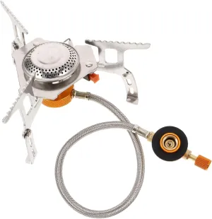 Camp Stove Propane Portable Gas Burner Camping Gas Cooker Stainless Steel Compact Design