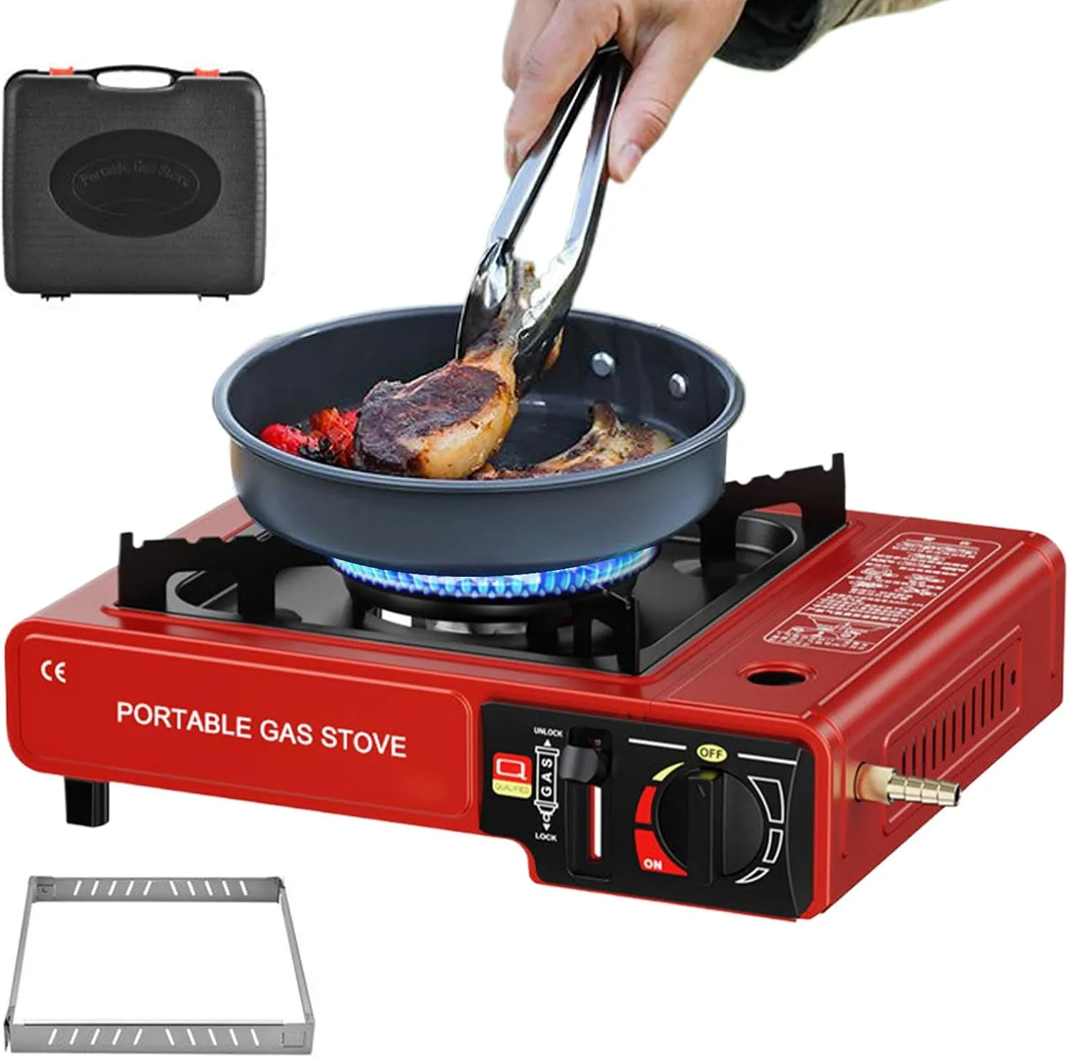 Camping Cooking Stove Portable Stove - 2 In 1 Compact Burner Survival Equipment For Tail Hikes Picnic Outdoor Adventures Portable Stove Camping Stove Portable Stove