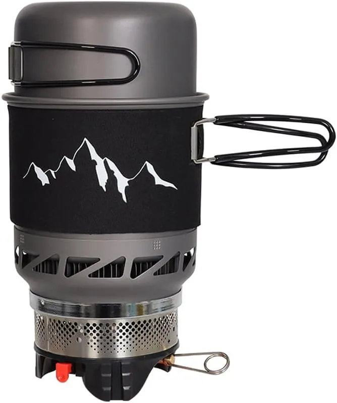 Camping Cookware Outdoor Windproof Stove Camping Pot Set Portable Outdoor Stove,Windproof Camping Stove