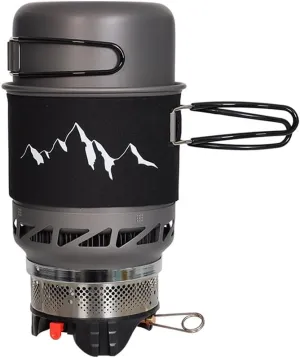 Camping Cookware Outdoor Windproof Stove Camping Pot Set Portable Outdoor Stove,Windproof Camping Stove