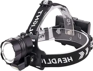 Camping Essentials, Head Torch LED Headlamp Rechargeable Super Bright 12000 Lumens XHP90 Bright High Lumens LED Headlamp Waterproof Head Light with Power Display 4 Modes Zoomable for Camping Work Car