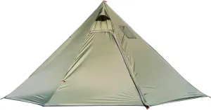 Camping Pyramid Tent for 3/4 Person - Ultralight Waterproof Camping Tent | Lightweight Pyramid Outdoor Easy Tents with Square Chimney Window for Backpacking, Hiking Accessories (Green 3)