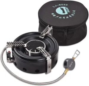Camping Stove High-Altitude Infrared Portable Windproof Gas Stove for Outdoor Hiking Lightweight and Foldable