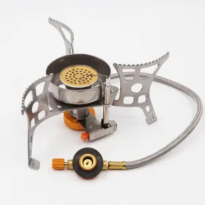 Camping Stove Propane Portable, Windproof Camp Stove with Carrying Case, Folding Backpacking Gas Stove for Outdoor Camping Hiking Cooking and Picnic