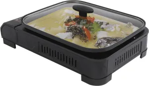 Camping Stove Set, Portable Stove with Small Griddle & Lid, Camping Stove Instant Ignition, Camp Stove for Cooking, Patio Backyard, Camping, RV, Black