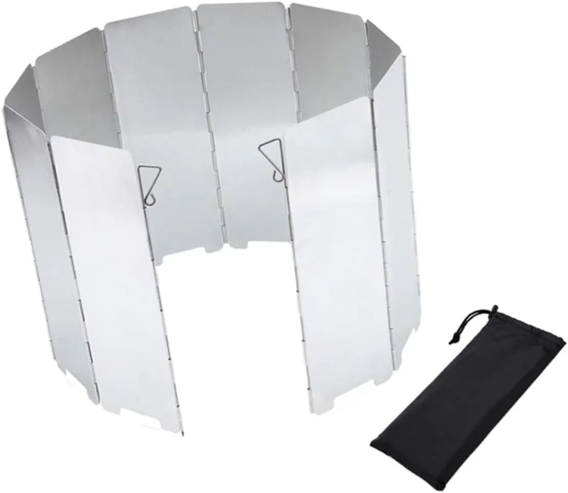 Camping Stove Windscreen Camp Stove Windscreen Outdoor Stove Windshield Screens Grilling Camping Gas