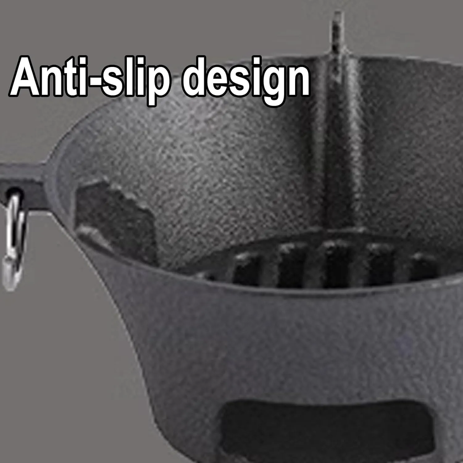 Camping Stove with Non-slip Design Made of Cast Iron Camp Stove Backpacking Small Can Be Heated with Alcohol Blocks/coals Camping Cookware for Camping(28 * 12.5CM)