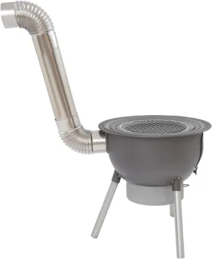 Camping Wood Stove Portable for Tent, Multifunction Wood Burning Stove with Grill Rack, Indoor/Outdoor Camping Wooden Cook Oven with 3 Wok Rings, Portable Stove for Tent Heating Fishing Cooking