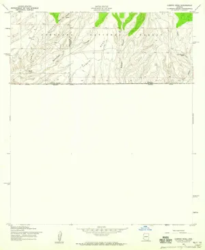 Campini Mesa AZ topo map, 1:24000 Scale, 7.5 X 7.5 Minute, Historical, 1958, Updated 1959, 26.9 x 22 in