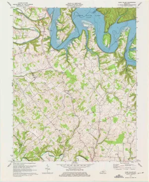 Cane Valley KY topo map, 1:24000 Scale, 7.5 X 7.5 Minute, Historical, 1970, Updated 1975, 27 x 22 in
