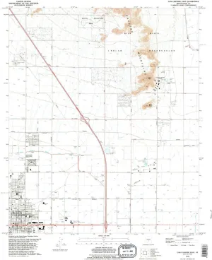 Casa Grande East AZ topo map, 1:24000 Scale, 7.5 X 7.5 Minute, Historical, 1992, Updated 1995, 26.8 x 22 in