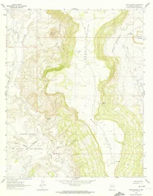 Casa Salazar NM topo map, 1:24000 Scale, 7.5 X 7.5 Minute, Historical, 1961, Updated 1974, 26.9 x 22.1 in