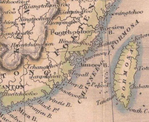 China 1827 Vintage Map