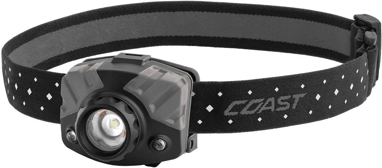 Coast FL78R 530 Lumen Rechargeable Tri-Color LED Headlamp with Twist Focus