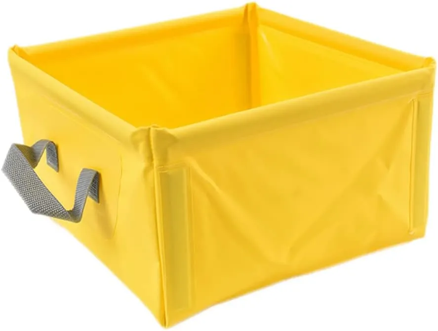 Collapsible Bucket,Outdoor Cloth Bucket Pack Sink Folding Square Bucket for Outdoor Camping Fishing Travelling Gardening Car Washing