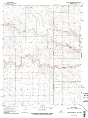 Colony Township NW CO topo map, 1:24000 Scale, 7.5 X 7.5 Minute, Historical, 1969, Updated 1997, 27.02 x 21.05 in