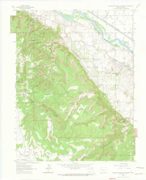 Colorado National Monument CO topo map, 1:24000 Scale, 7.5 X 7.5 Minute, Historical, 1962, Updated 1964, 27.3 x 22.1 in