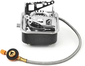 Compact Portable Outdoor Stove Easy to Use Foldable Stove for Camping Hiking and Picnics