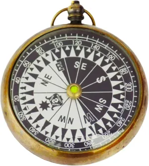 Compass London Dollond Brass Antique Case Leather Nautical Gift Pocket Vintage for Son, Grandson, Daughter, Baptism, Confirmation Camping Hiking Direction Marine Graduation by Unique Crafter