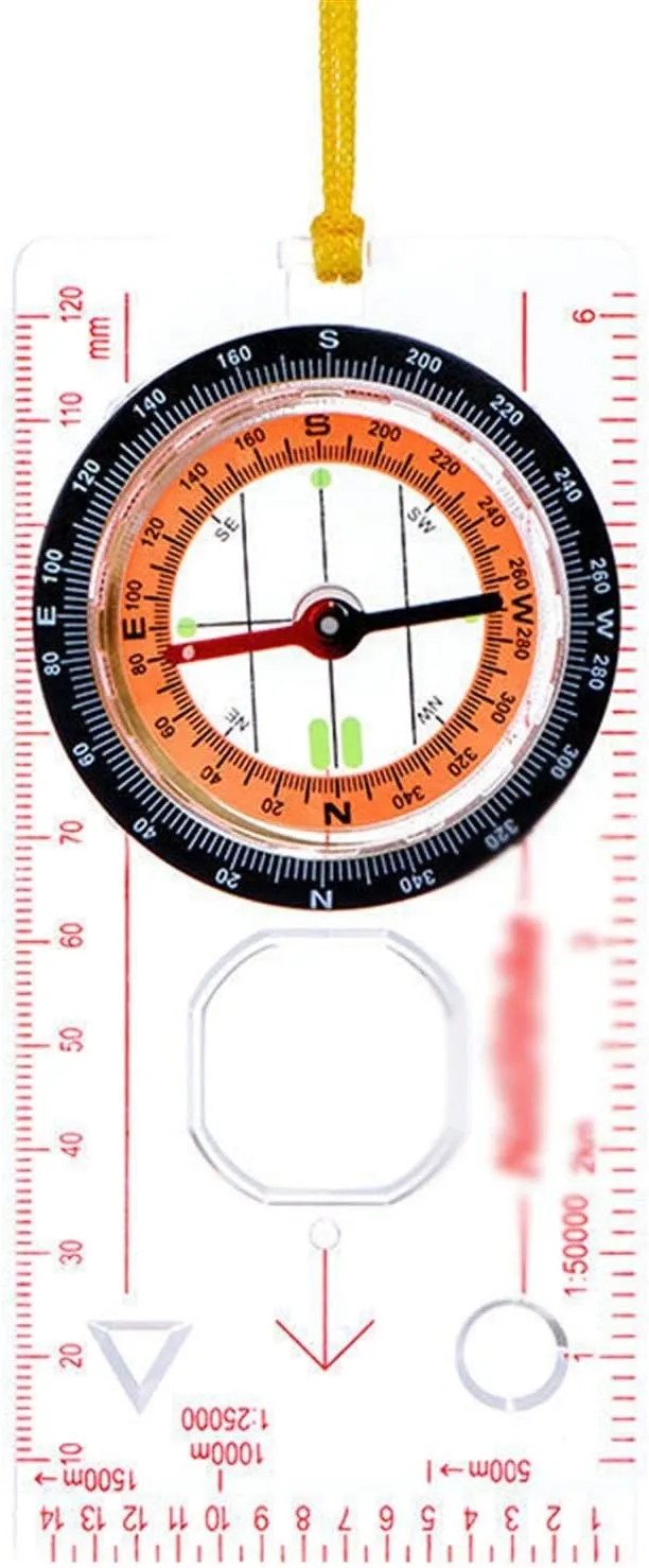 Compass Outdoor Multifunctional Genuine with Scale Travel by Walking Compass Anti-Shock Waterproof Hiking Clim Compass