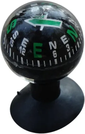 Compasses Mini Black Flexible Navigation Housing Ball Compass