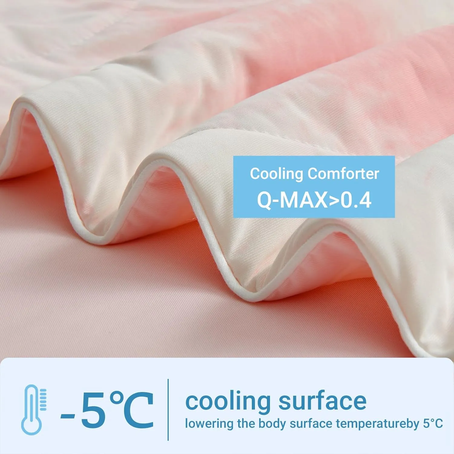 Cooling Comforter Queen Size, Summer Cooling Blankets for Hot Sleepers and Night Sweats, Lightweight Breathable Cooling Comforter Bedding for Sofa, Bed, Camping, Office