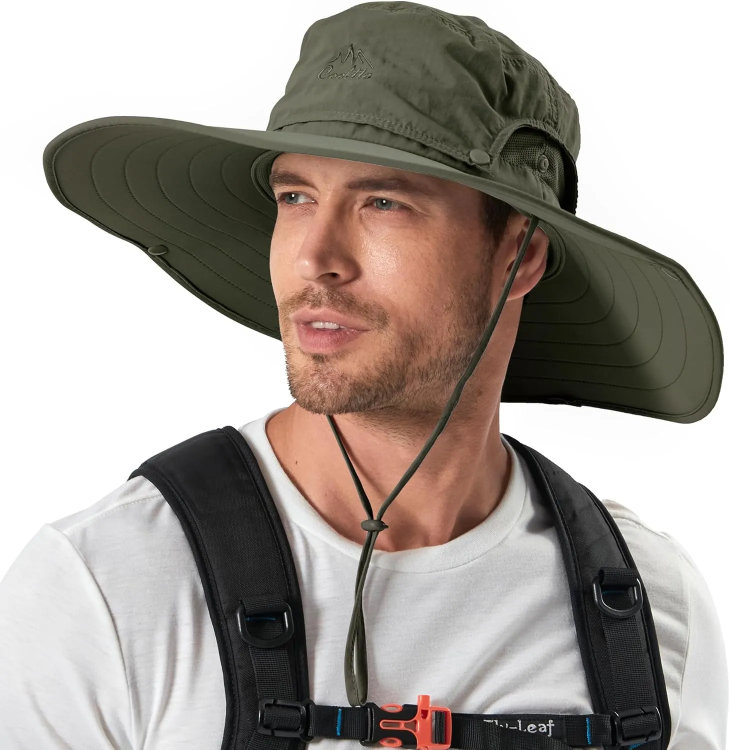 Cooltto Wide Brim Sun Hats with Waterproof Breathable for Fishing, Hiking, Camping，for Men Women Kids