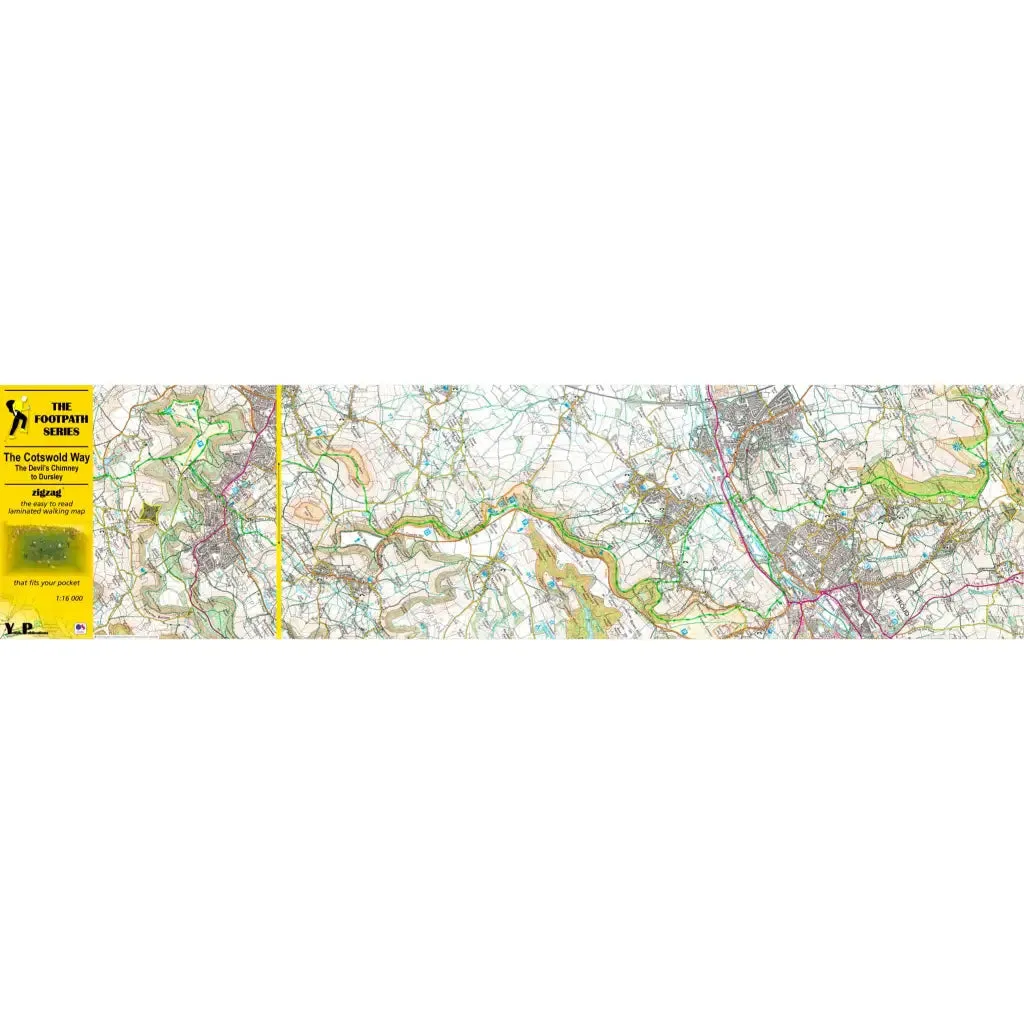 Cotswold Way 2 - The Devil's Chimney to Dursley - Zigzag map