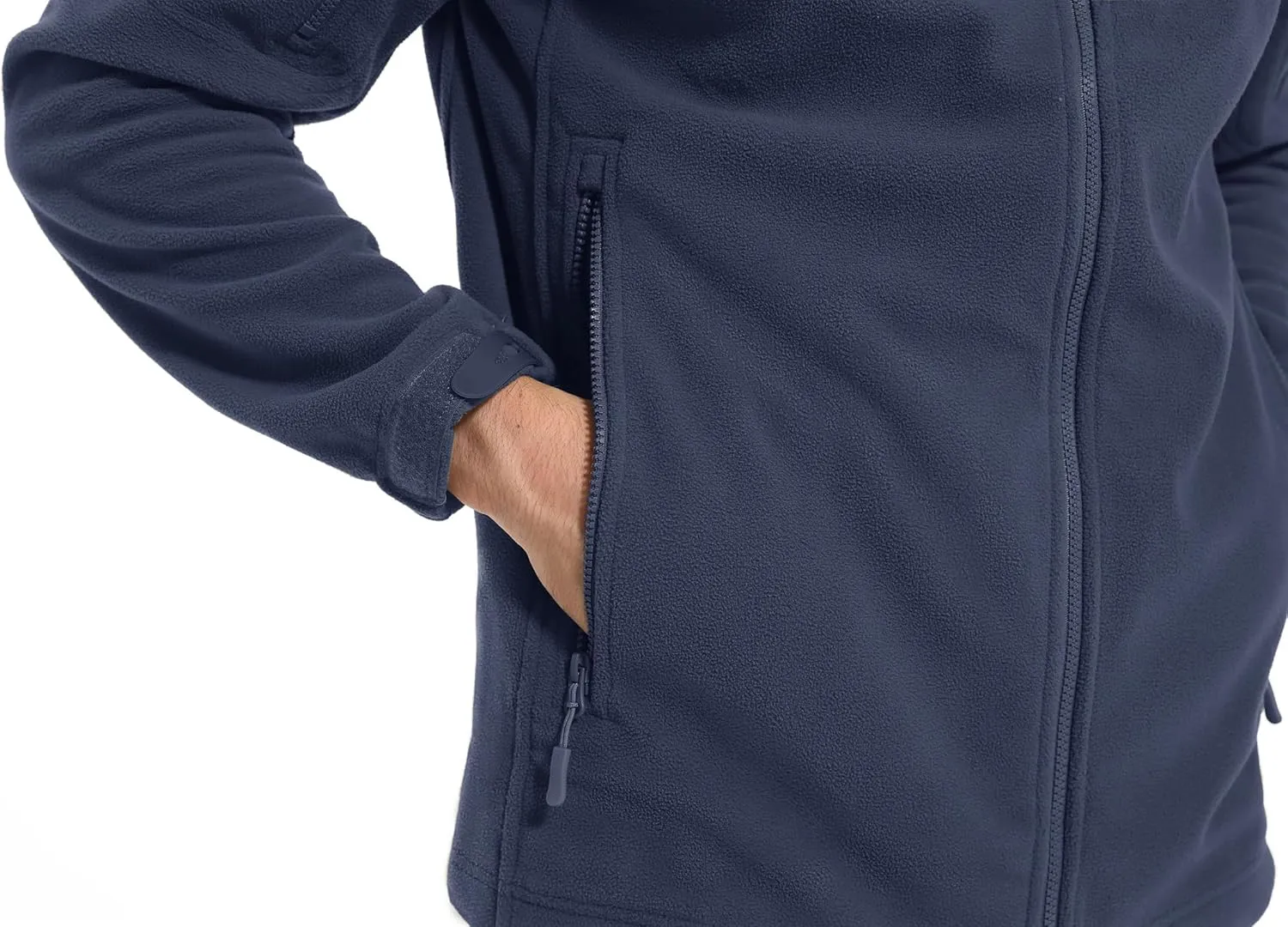CRYSULLY Men's Fleece Hoodie Jacket Winter Tactical Military Windproof Jackets Coat