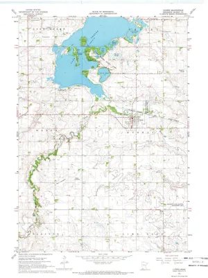 Currie MN topo map, 1:24000 Scale, 7.5 X 7.5 Minute, Historical, 1967, Updated 1969, 27.23 x 21.53 in