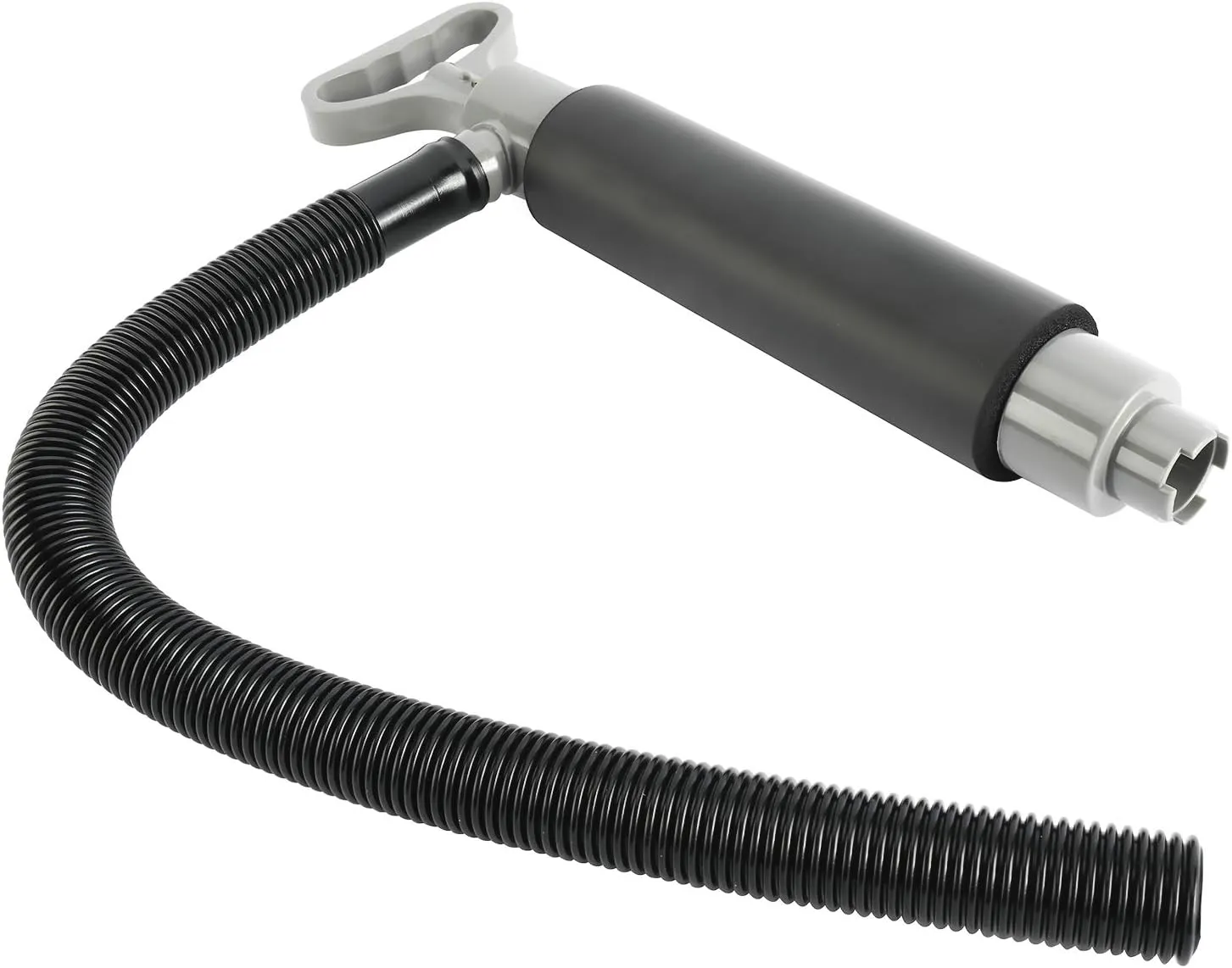 DasMarine Marine Bilge Pump,Black Bilge Pump for Kayaks,Canoes and Boats,Manual Kayak Hand Water Pumps with 2 Ft Reversible Hose,Portable Sump Pump,Must Have Emergency Equipment for Kayakers