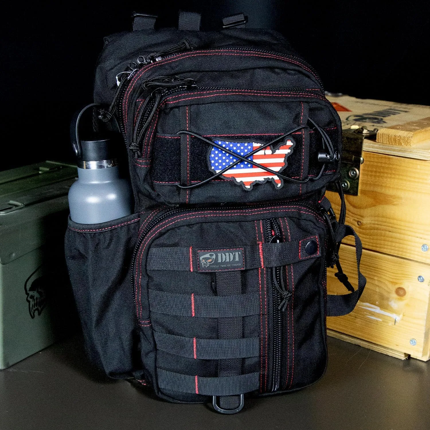 DDT Death Dealer Tactical Assassin Sling EDC Bag, Color Bloodline