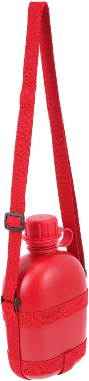 DECHOUS 1pc Outdoor Camping Water Bottle Shoulder Strap Portable Kettle for Hiking Survival Outdoor Activities