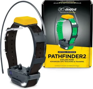 Dogtra Pathfinder 2 Additional Receiver Dog GPS Tracker e Collar Black LED Light No Monthly fees Free App Waterproof Smartwatch Control Satellite Real Time Tracking Long Range Smartphone Required