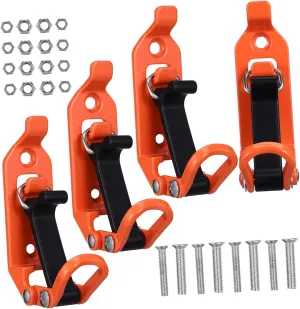 DOITOOL Overlanding Gear 4 Shovel Mount Brackets for Roof Rack Easy Install Orange