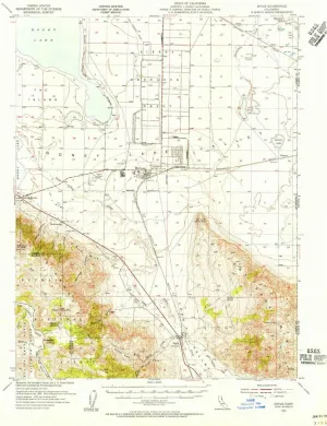 Doyle CA topo map, 1:62500 Scale, 15 X 15 Minute, Historical, 1954, Updated 1956, 20.8 x 16.6 in