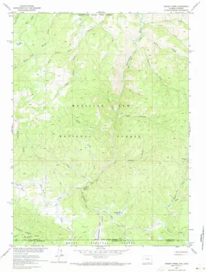 Dudley Creek WY topo map, 1:24000 Scale, 7.5 X 7.5 Minute, Historical, 1961, Updated 1973, 26.9 x 21.7 in