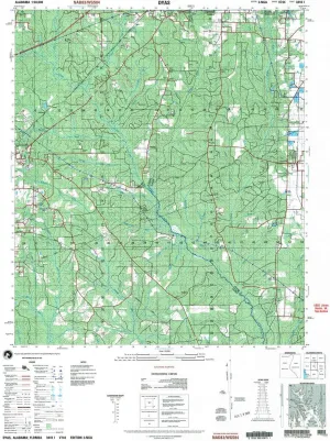 Dyas AL topo map, 1:50000 Scale, 15 X 15 Minute, Historical, 2003, 29.1 x 22.1 in