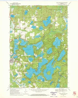 Eagle River East WI topo map, 1:24000 Scale, 7.5 X 7.5 Minute, Historical, 1970, Updated 1972, 27.22 x 21.58 in
