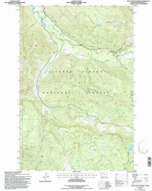 East Canyon Ridge WA topo map, 1:24000 Scale, 7.5 X 7.5 Minute, Historical, 1994, Updated 1996, 26.9 x 22.1 in