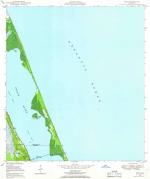 Eden FL topo map, 1:24000 Scale, 7.5 X 7.5 Minute, Historical, 1948, Updated 1965, 26.9 x 23 in