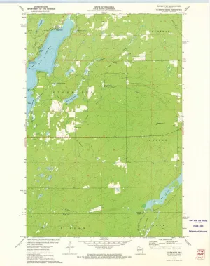 Edgewater WI topo map, 1:24000 Scale, 7.5 X 7.5 Minute, Historical, 1972, Updated 1975, 27.26 x 21.57 in