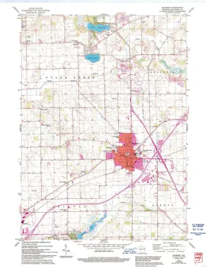 Elkhorn WI topo map, 1:24000 Scale, 7.5 X 7.5 Minute, Historical, 1960, Updated 1994, 27.21 x 21.01 in