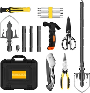 Emergency Kit Camping Multi- Folding Survival Shovel Set Camping Gear Emergency Box