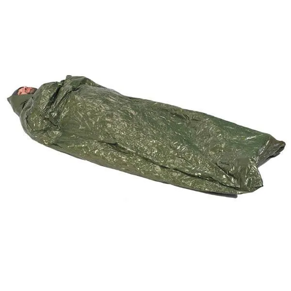 Emergency Survival Bag, Olive Drab-Bright Silver