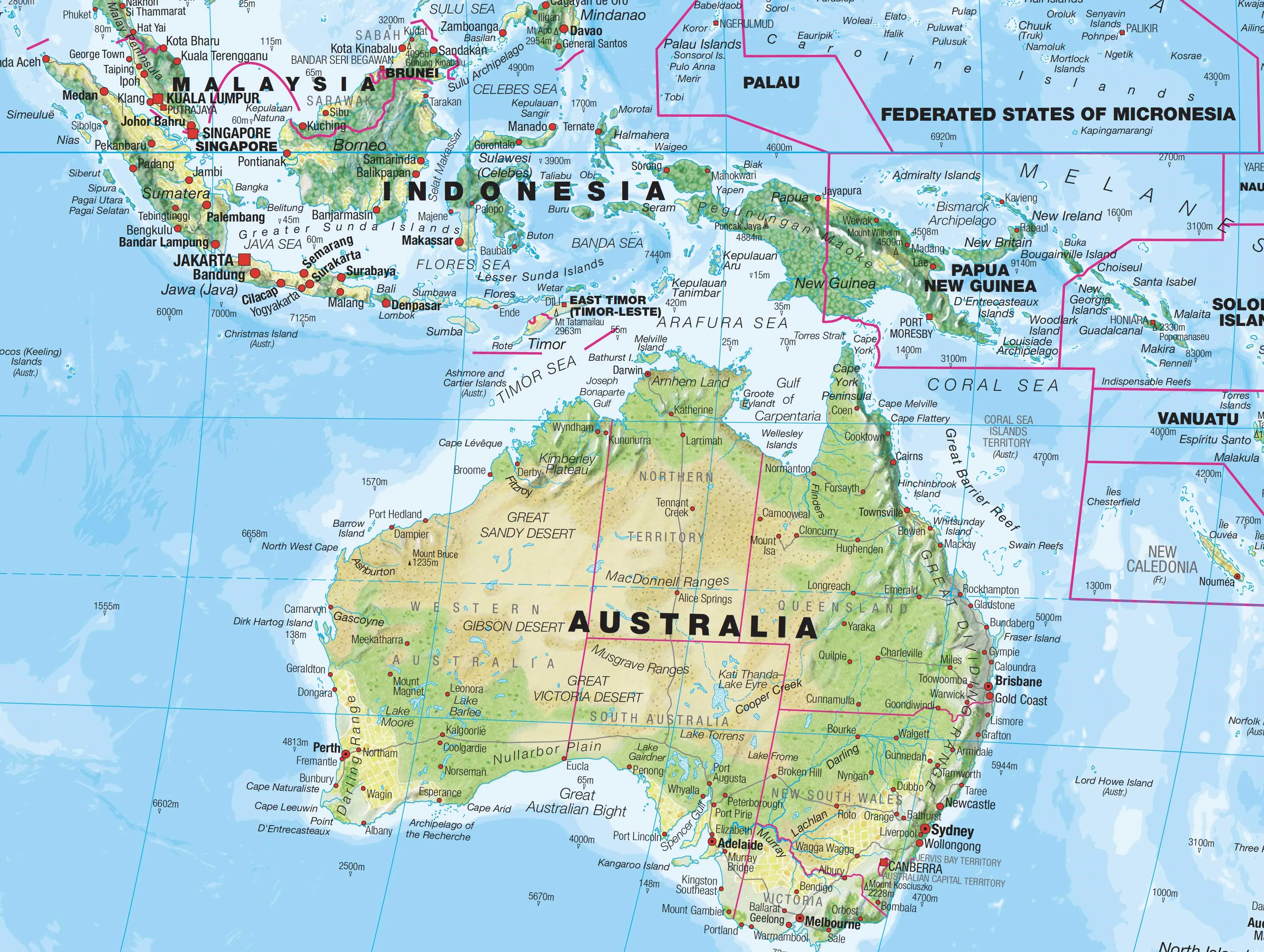 Environmental World Maps International 2000mm x 1200mm Wall Map