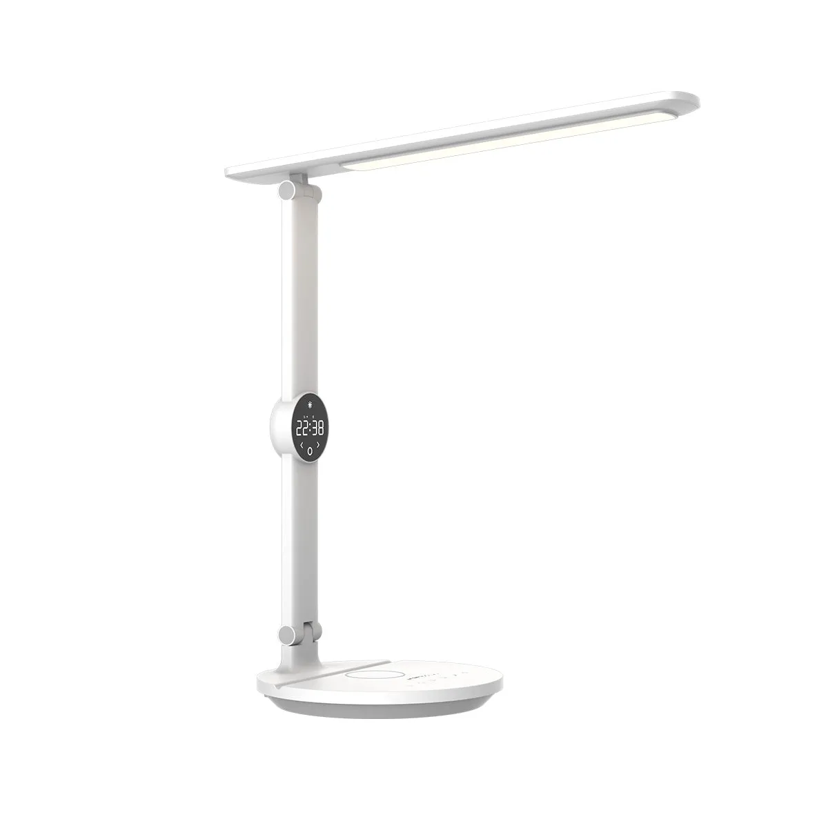 Ergo Eye Care Led Desk Lamp with Qi Charger & Digital Clock