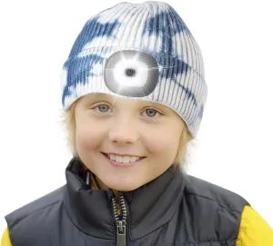 Etsfmoa Unisex Beanie with The Light,Gifts for Kids Boys and Girls Children USB Rechargeable Headlamp The Cap