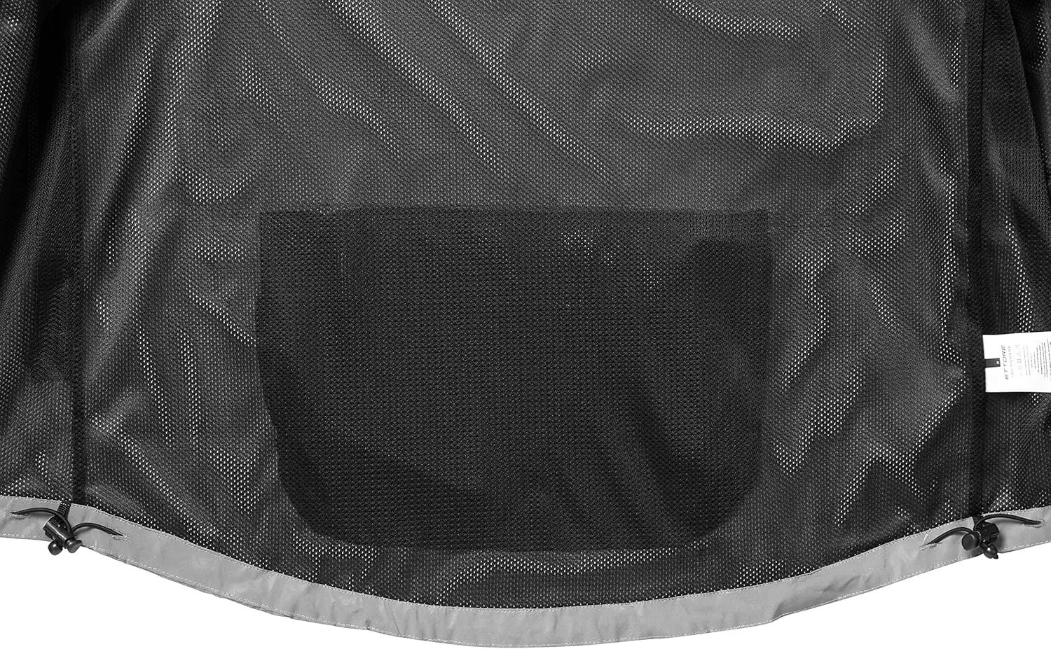 Ettore Mens Cycling Jacket Waterproof Breathable High Visibility Reflective Silver - Night Glow